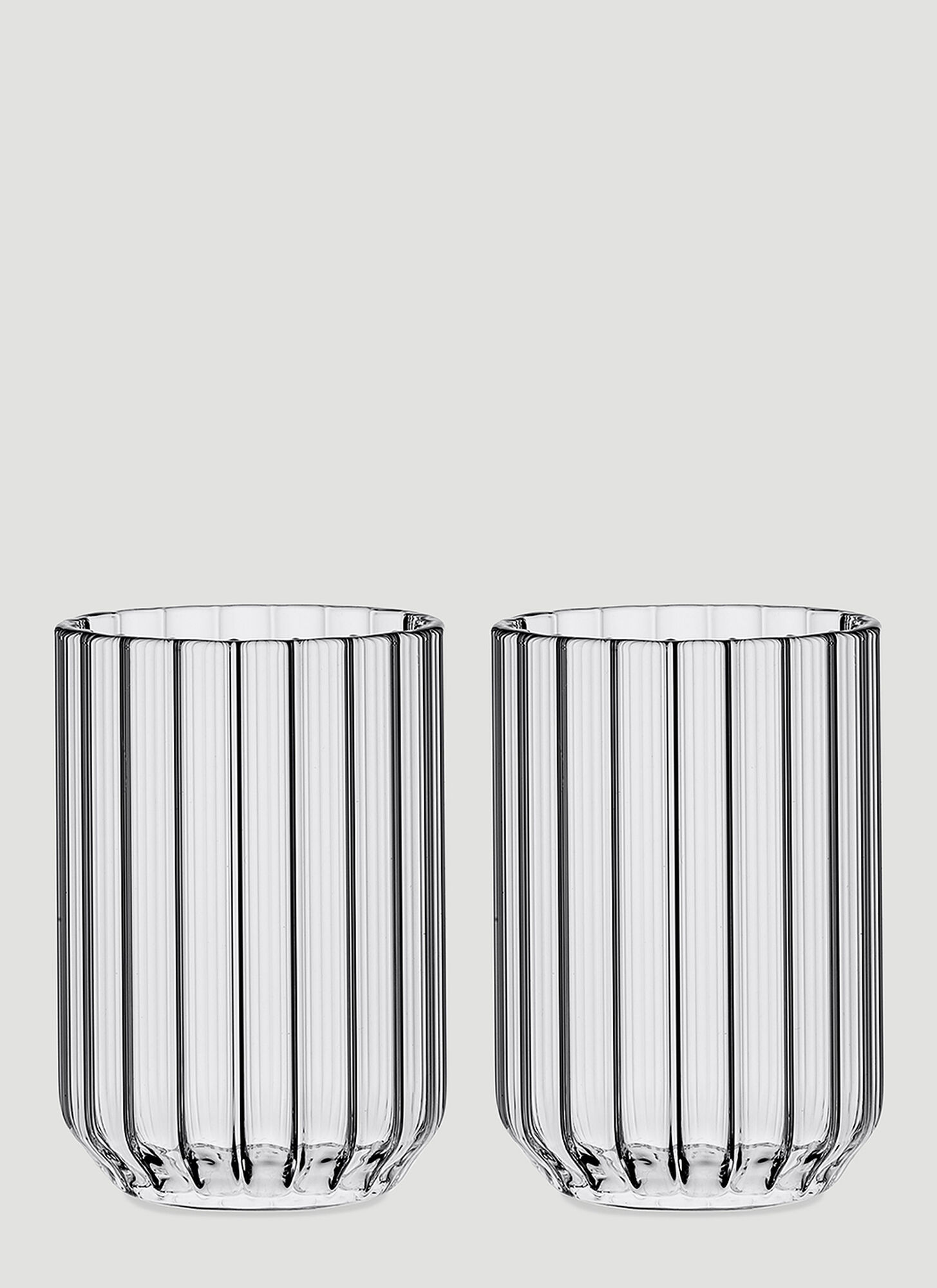 Fferrone Design Set Of Two Dearborn Water Glasses In Transparent