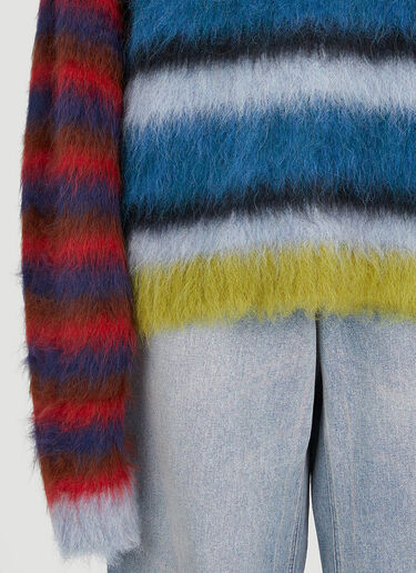 Brain Dead Blurry Lines Sweater  Blue bra0353001