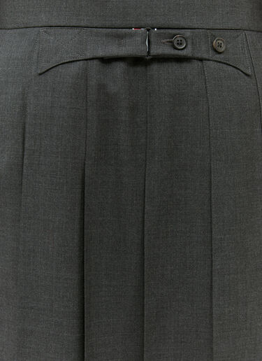 Thom Browne Super 120'S Twill Pleated Skirt Grey thb0153014