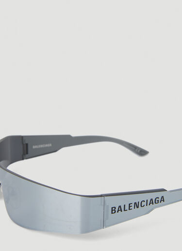 Balenciaga Mono Rectangle Sunglasses Silver bal0348006