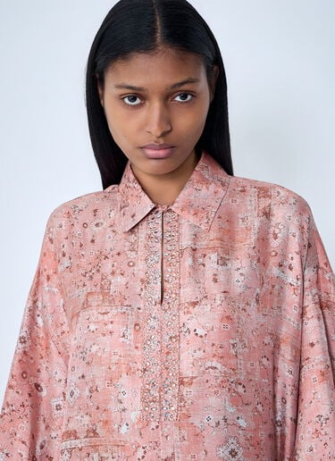 Max Mara Silk Maxi Dress Orange max0263006