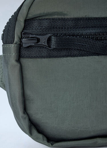 LN-CC® - Stone Island: Compact Nylon Pouch - Green Stone Island Compact Nylon Pouch Green sto0165028