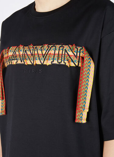 Lanvin Woven Logo T-Shirt Black lnv0151013