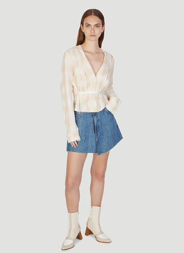 Our Legacy Pleated Blouse Cream our0252009