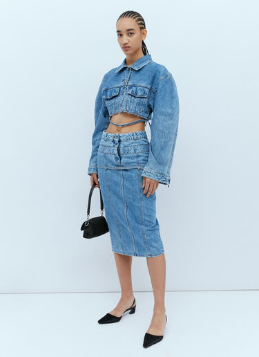 Jacquemus La Jupe De Nimes Criollo Denim Skirt Blue jac0254028