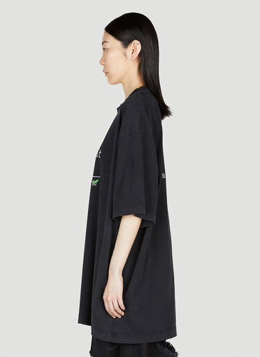 VETEMENTS 标语 T 恤 黑色 vet0254021