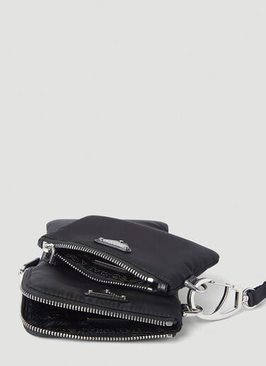 Prada Re-Nylon Lanyard Pouches Black pra0145048