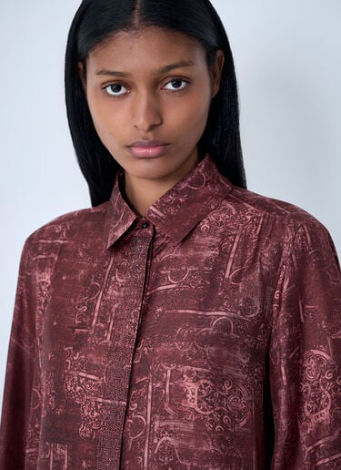 Max Mara Silk Shirt Bordeaux max0263007