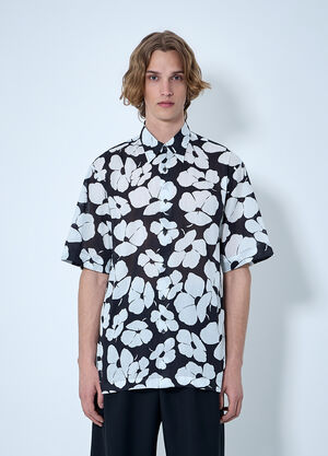 Dries Van Noten Floral Short-Sleeve Shirt Black dvn0163010