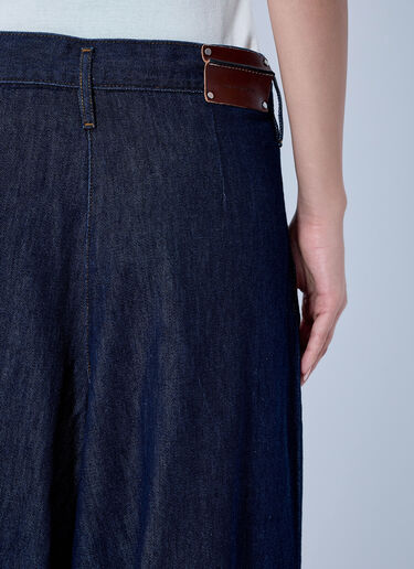 LN-CC® - Dries Van Noten: Wide-Leg Denim Trousers - Navy Dries Van Noten Wide-Leg Denim Trousers Navy dvn0265008