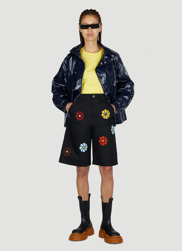 1 Moncler JW Anderson Floral Bermuda Shorts Black mjw0352005