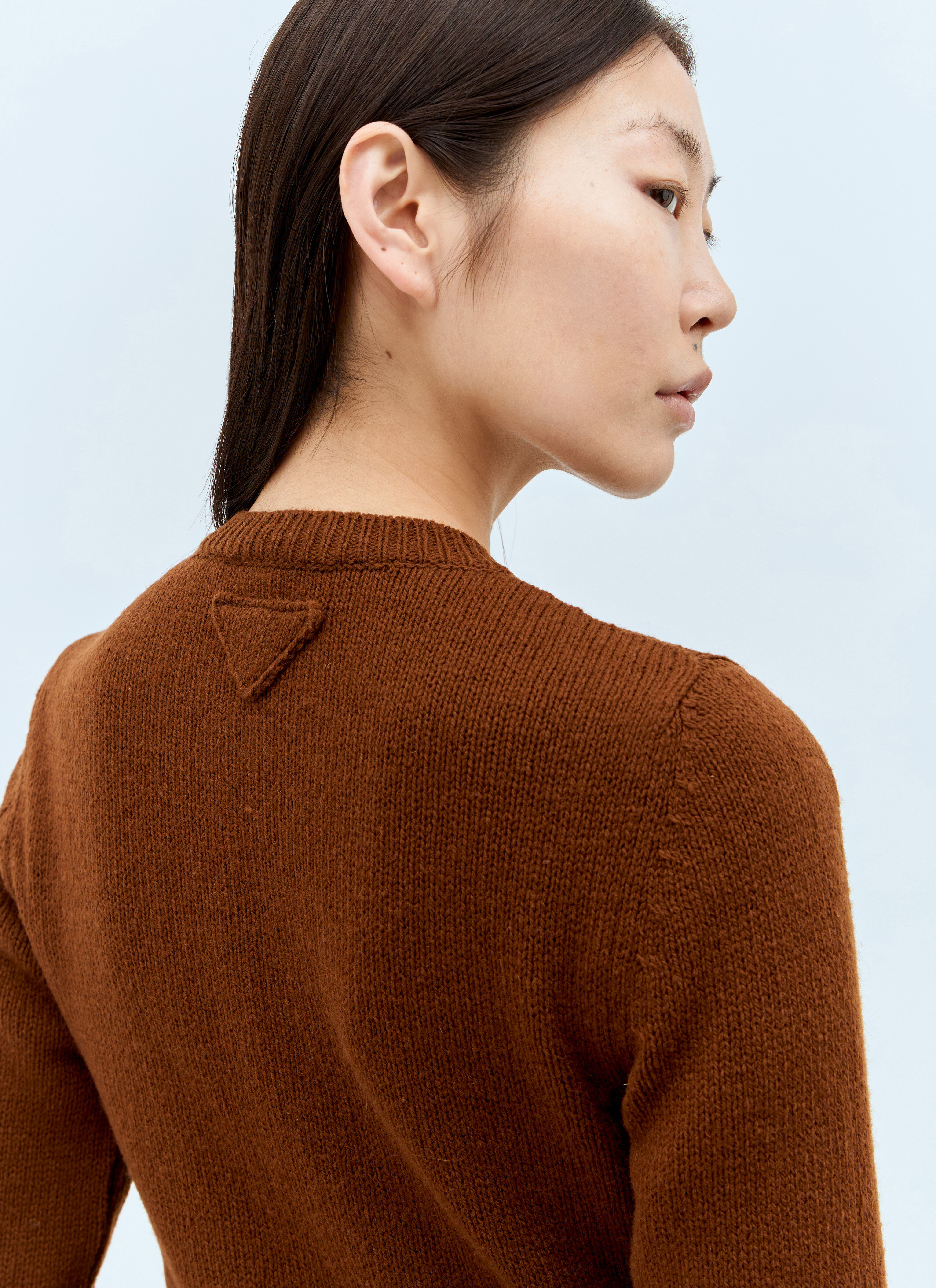 Prada Women s Wool Cardigan in Brown LN CC