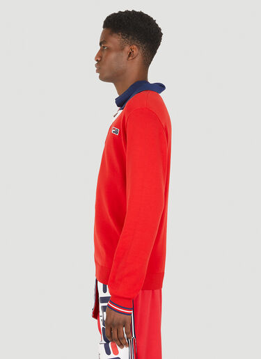 Y/Project x FILA Double Collar Sweater Red ypf0348003