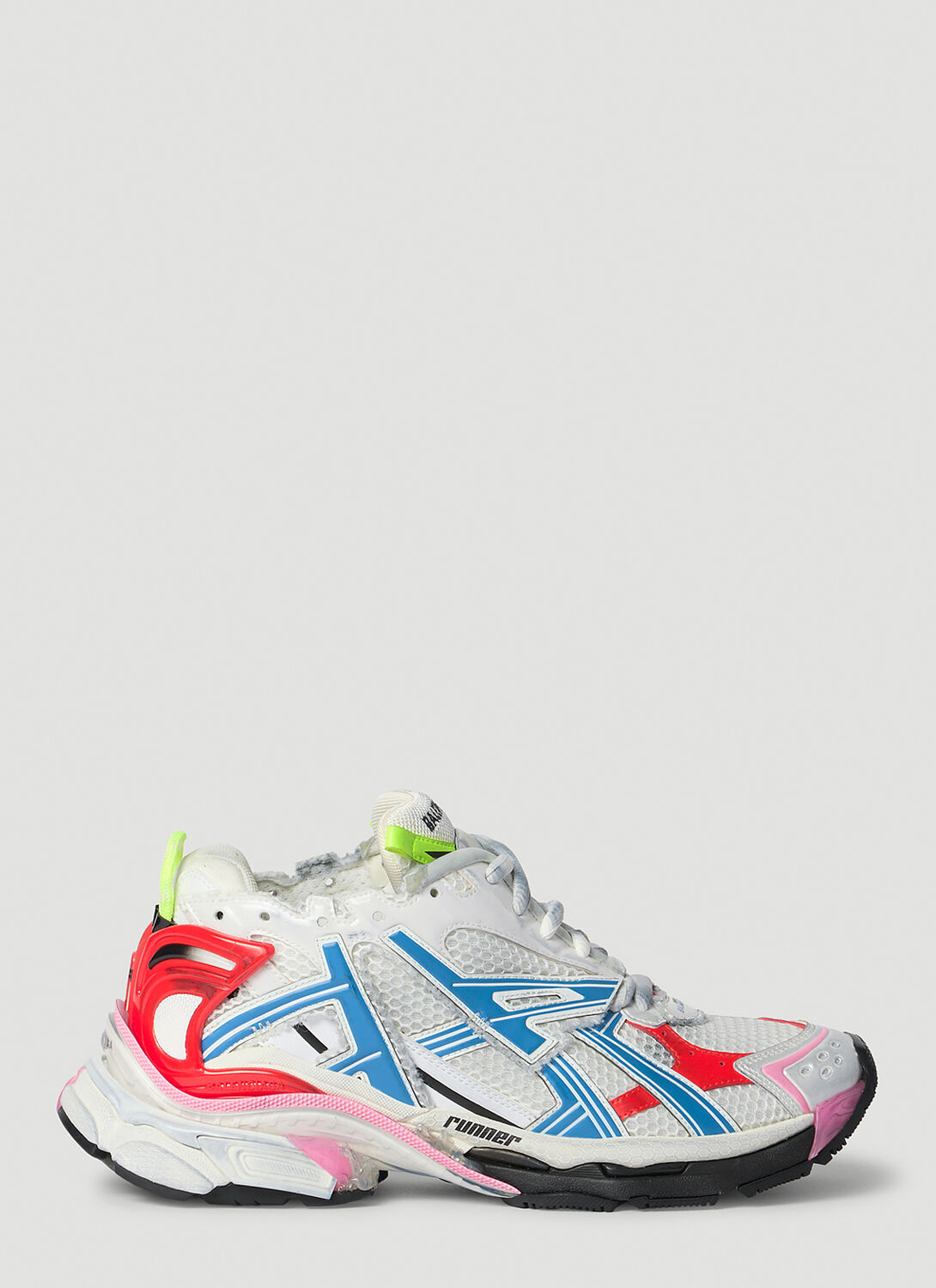 Shop Balenciaga Runner Sneakers In Grey