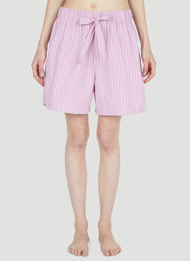 Tekla Skagen Stripes Shorts Pink tek0352006