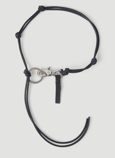 Our Legacy Ladon Keyring Necklace Black our0346008