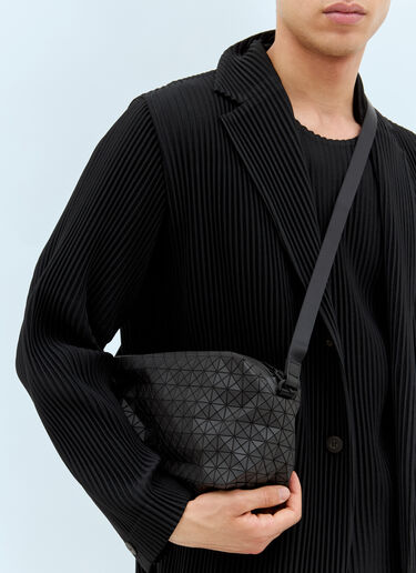 Bao Bao Issey Miyake Saddle Crossbody Bag Black bao0158003
