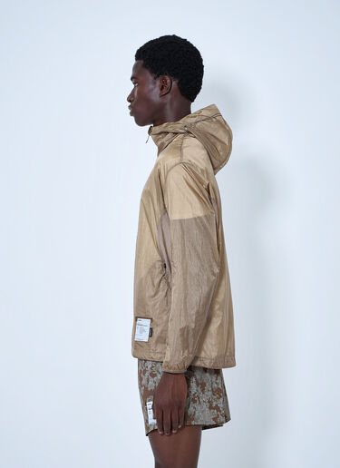 LN-CC® - Satisfy: Pertex® Diamond Fuse Windbreaker Jacket - Beige Satisfy Pertex® Diamond Fuse Windbreaker Jacket Beige sat0165008