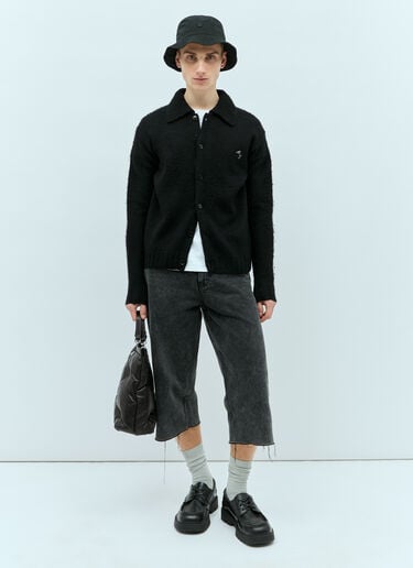 Acne Studios Polo Wool Cardigan Black acn0154004