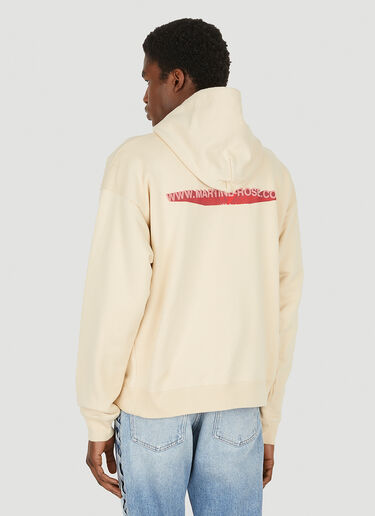 Martine Rose 3D Logo Hooded Sweatshirt Beige mtr0147016