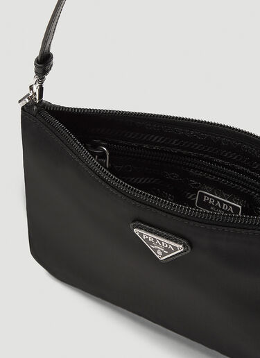 Prada Nylon Shoulder Bag Black pra0243022