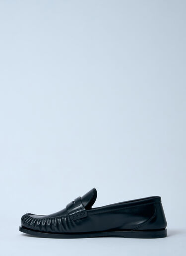 Saint Laurent Laurent Leather Loafers Black sla0260032