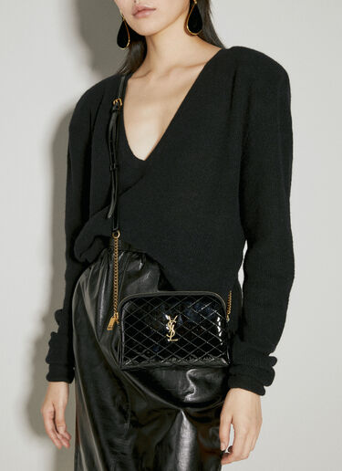 Saint Laurent Gaby 拉链单肩包 黑色 sla0254116