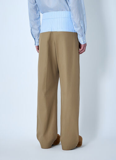 Wide-Leg Trousers with Elasticated Waistband Dries Van Noten Wide-Leg Trousers with Elasticated Waistband Camel dvn0163015
