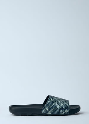 Prada Check Dive Slides Black pra0156014