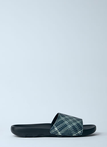 Burberry Dive 格纹拖鞋  黑色 bur0159020