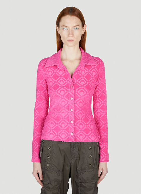 Marine Serre Moon Sponge Shirt Pink mrs0246005
