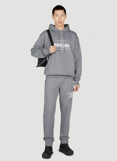 Helmut Lang Spray Hooded Sweatshirt Grey hlm0152004