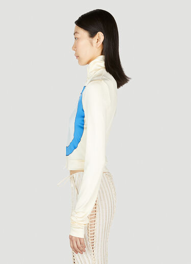 Marni Circle 正面拉链运动衫 白色 mni0252012