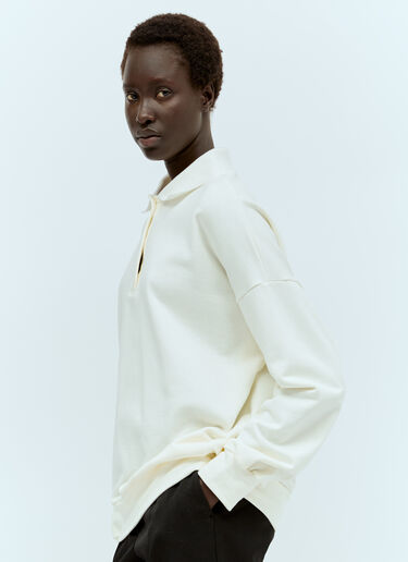 The Row Corzas Polo Sweatshirt Cream row0256050