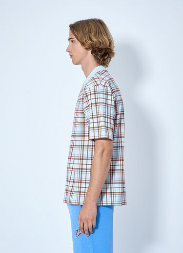 LN-CC® - Bott: Plaid Polo Shirt - Blue Bott Plaid Polo Shirt Blue bot0165007