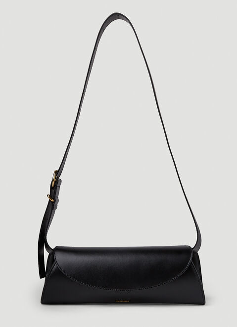 Jil Sander Cannolo Small Shoulder Bag Black jil0254009