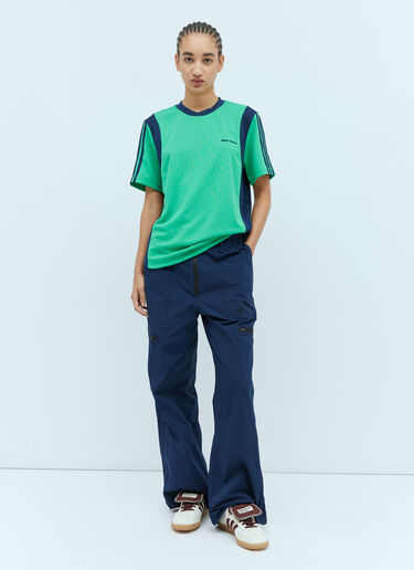 ロゴアップリケ フットボールTシャツ adidas by Wales Bonner ロゴアップリケ フットボールTシャツ グリーン awb0354010