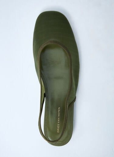 Dries Van Noten Mesh Slip-On Shoes Khaki dvn0260023