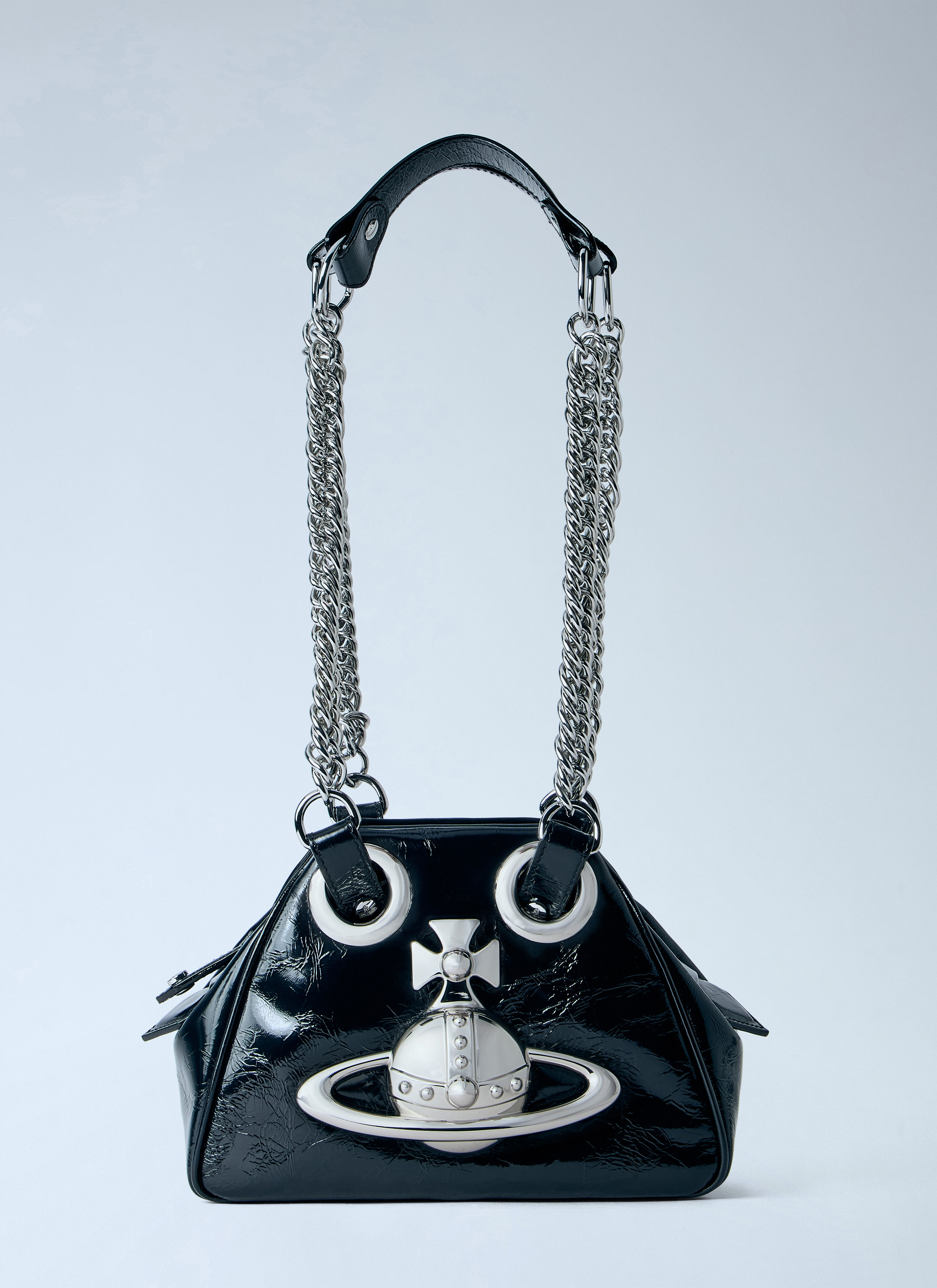 Vivienne Westwood Women's' Archive Orb Chain Handbag in Black | LN-CC®