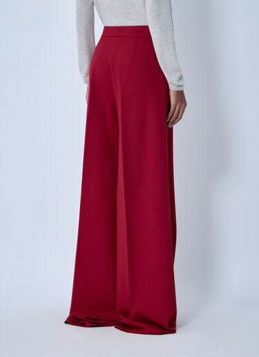 Max Mara Wide-Leg Tailored Pants Red max0263004