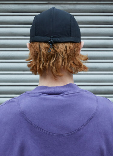 Massimo Osti Studio Logo Print Baseball Cap Black mao0158024