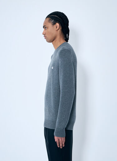 Gucci Logo Embroidered Sweater Grey guc0159038