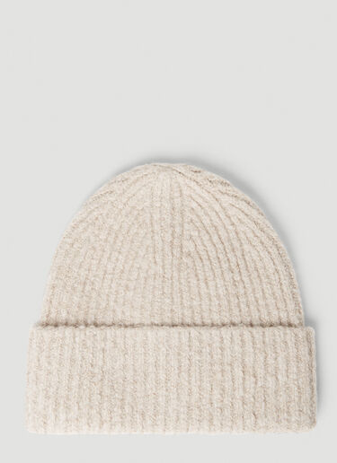 Acne Studios Knit Beanie Hat Beige acn0152036