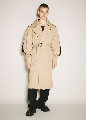Homme Plissé Issey Miyake Belted Trench Coat Black hmp0159009