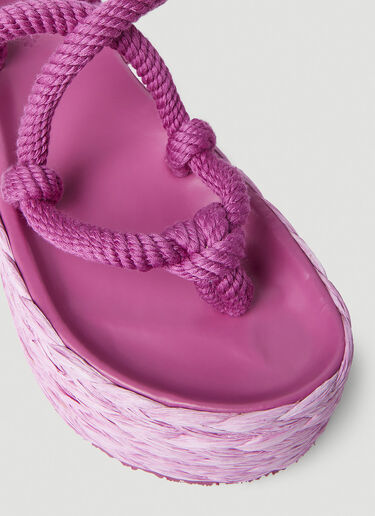 Isabel Marant Elif Platform Sandals Pink ibm0251033
