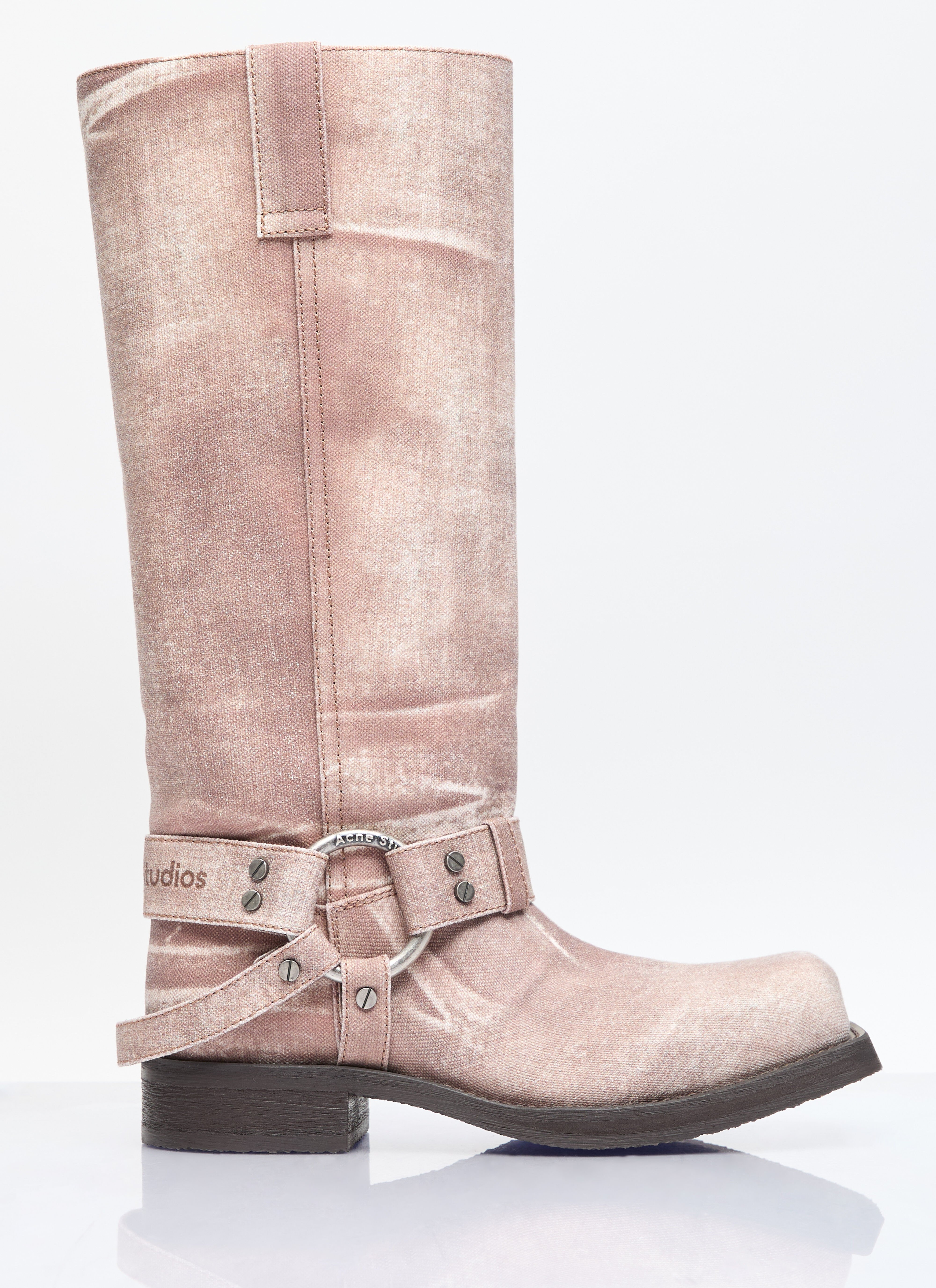 Vivienne Westwood Pull-On Denim Boots White vvw0255056