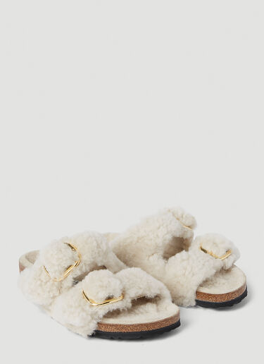 Birkenstock Arizona Shearling Sandals Cream brk0250003