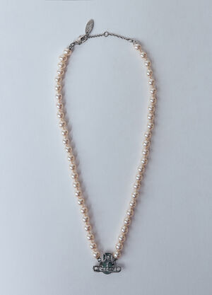 Vivienne Westwood Kitty Pearl Necklace Silver vvw0260029