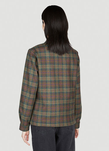 A.P.C. Julia Check Jacket Brown apc0253002