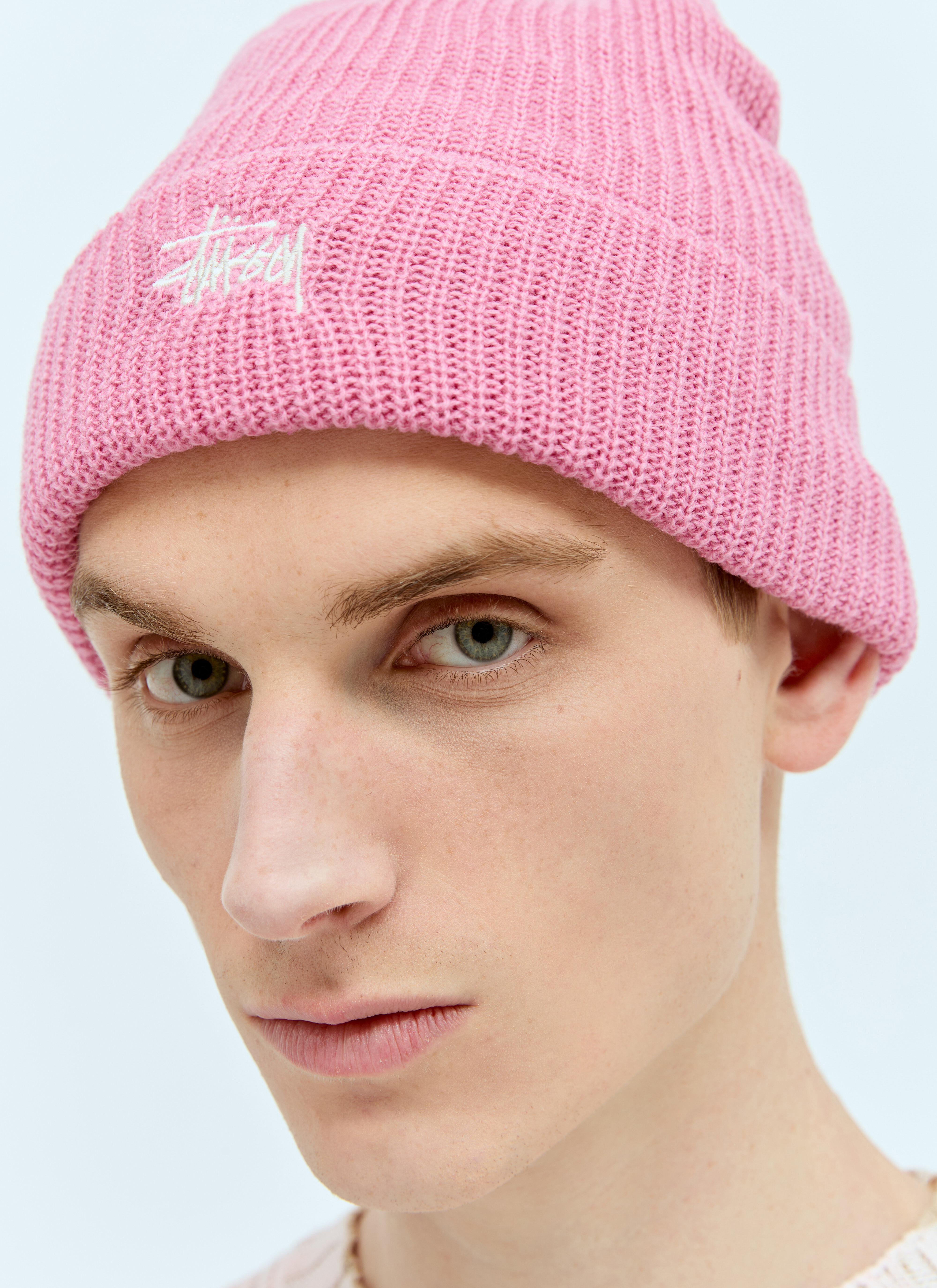 Stüssy Basic Cuff Beanie Hat Pink sts0154017